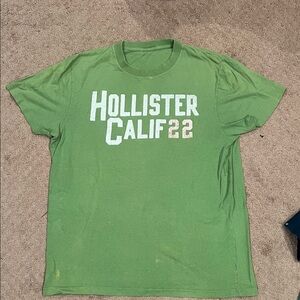 Hollister Men’s Olive Green Logo Tee